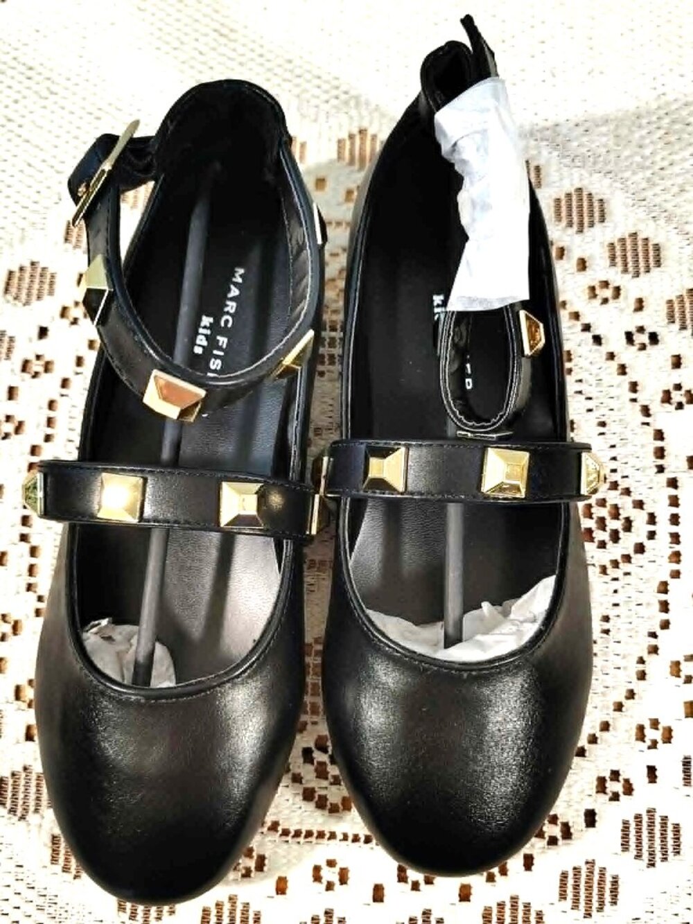 Marc Fisher Kids Ankle Strap Ballet Flats Shoes Size US 2 UK 13.5